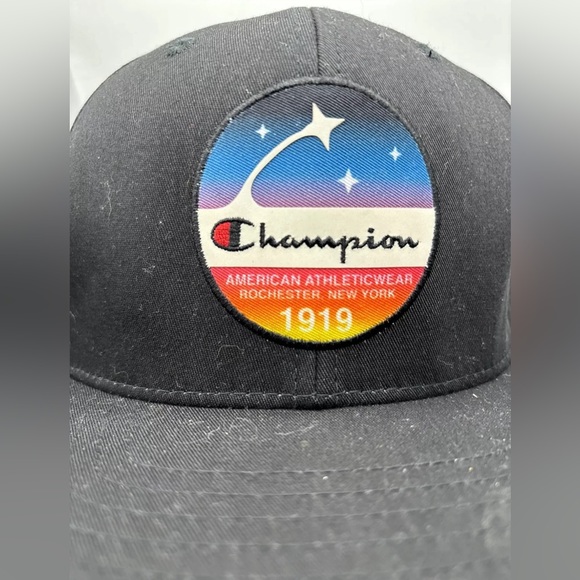 Champion Men Space Patch Baseball Cap Hat snapback 2018 Preloved - Picture 4 of 7